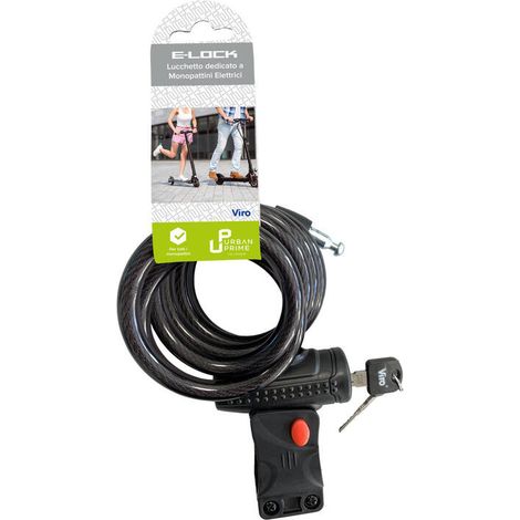 Urban Prime UP-MON-LCK candado para bicicleta Negro Cable antirrobo (1/2)