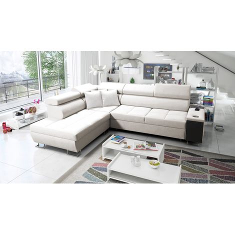 Multifunktionaler Eckschrank MORENA VII, Uttario Velvet Ecru Links (1/5)