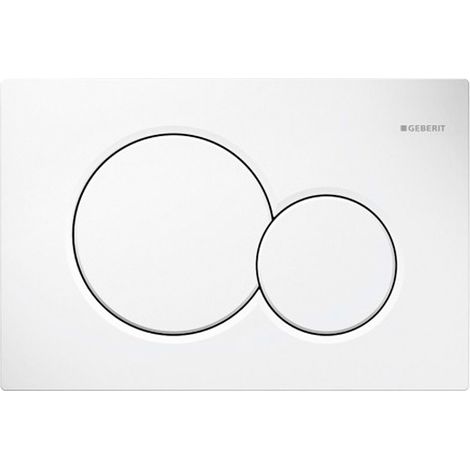Geberit 115.770.11.5 Placca di Comando Sigma 01 per Risciacquo a due Quantità, Bianco (1/5)
