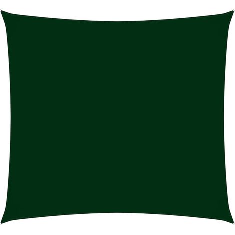 Voile de parasol Tissu Oxford rectangulaire 2x2,5 m Vert foncé (1/5)