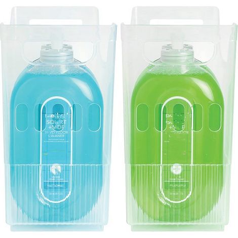 Clear plastic storage boxes for the kitchen and bathroom, closet organizers, 3 storage boxes (1/5)