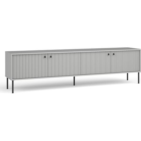 AX LIVING Lowboard TV Irelis 207 cm Grau Schwarz Modern Industrial