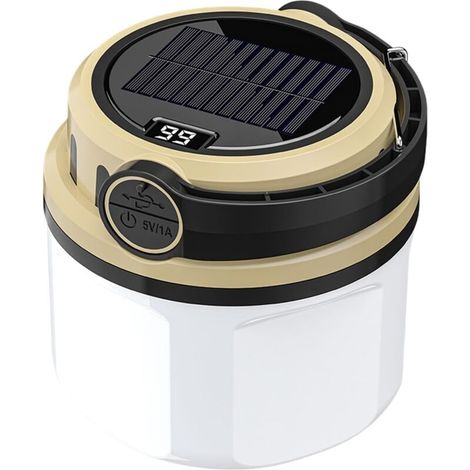 de Tente Solaires Torche Num rique avec 4 Modes Lumi res LED (1/5)