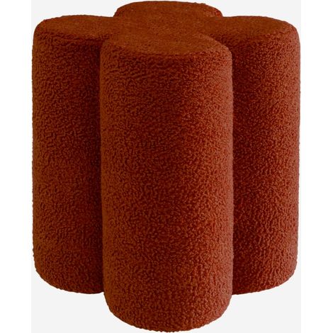 Pouf trifoglio in bouclé (1/5)