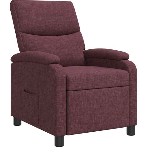 Recliner Purple Fabric vidaXL (1/5)