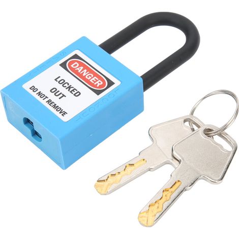 38mm Insulated Nylon Erosion Resistant Locking Security Padlock with Key (1/5)