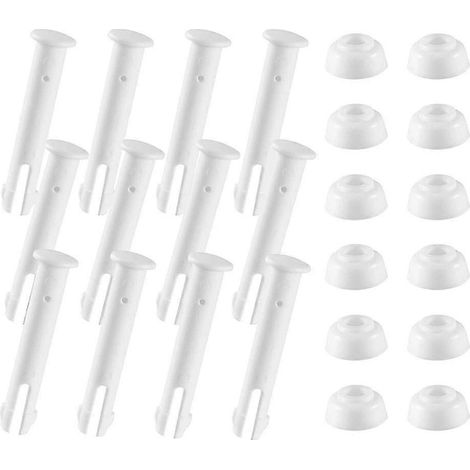 Lot de 12 joints de raccord de piscine en plastique, pièces de rechange et accessoires pour piscine - Bon état (1/5)