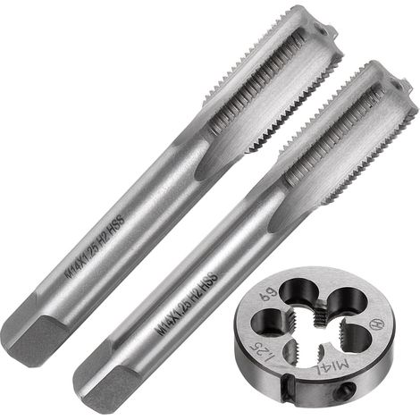 Jeu tarauds et filières, 3 pièces, M14x1,25, pour réparation (1/5)