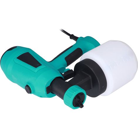 Pistolet à peinture électrique portatif avec prise européenne, 220–230 V, 550 W, orifice d'aspiration amovible (850 ml/min) pour montage au plafond et sur clôture. (1/5)