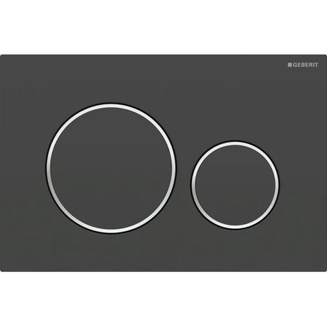Suitable for GEBERIT DUOFIX Sigma 20 WC control panel – 115.882.KJ.1 – Black and chrome (1/3)