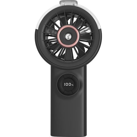 Ventilateur portable à brumisation d'eau - Ventilateur personnel rechargeable à brumisation d'eau - 100 vitesses de ventilation réglables (1/5)