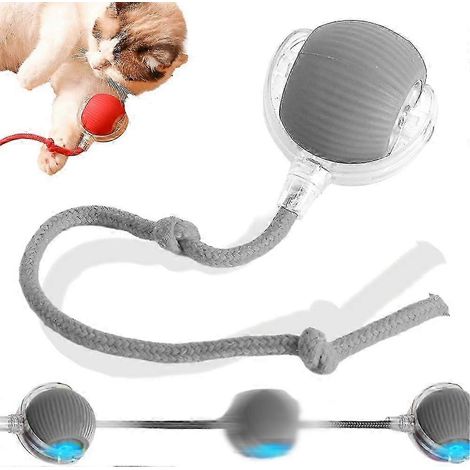 Balle interactive pour chien/chat, balle automatique intelligente à roulement automatique, jouet électrique pour chien/chat, p20 Gris (1/2)