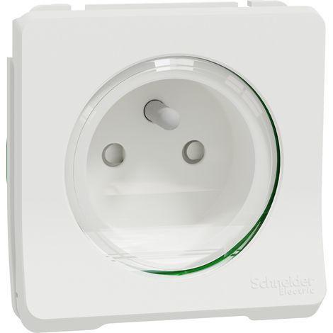 Mureva Styl - Steckdose 2P+T - modulär - IP55 IK08 - Schnellanschluss - weiß - SCHNEIDER ELECTRIC - MUR39133 (1/2)