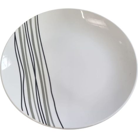 6 x assiettes plates GRAPHIC - Porcelaine – Ø 20,5 cm
