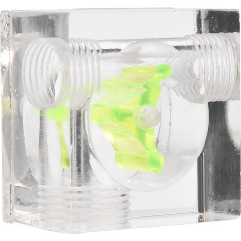 Indicateur de débitmètre à 3 hélices pour système de refroidissement liquide PC, filetage G1/4, quadruple, 3 voies