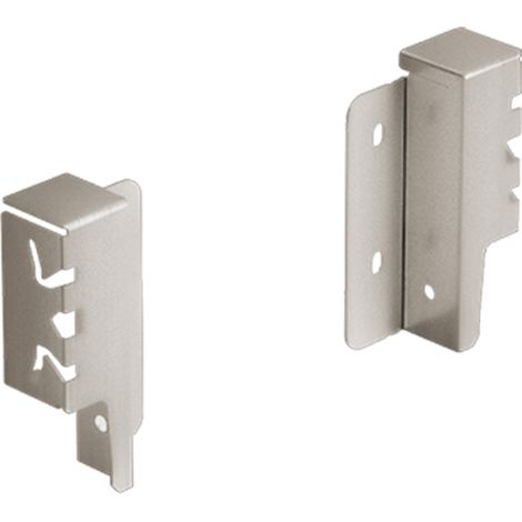 Hettich Schubk.-Rückwandverbinder, links/rechts, ArciTech, 9150597, Stahl edelstahloptik