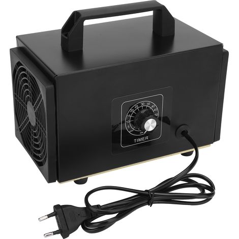 Générateur d'ozone portable purificateur d'air noir avec minuterie accessoires industriels prise UE 220V 15g/h (1/5)