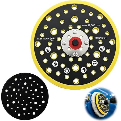 Sander Tray 150 mm 52 Holes, Compatible with Ceros Deros 5/16 M8 (1/5)
