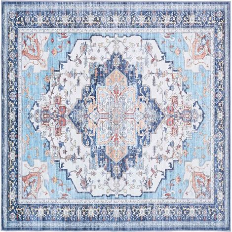 Tappeto ORIZ Multicolore 240 x 240 cm 100% Poliestere vidaXL (1/4)