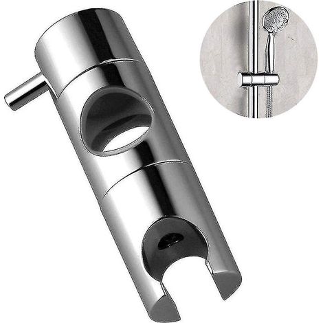 Universeller Duschhalter, verstellbarer Duschhalter, 360° drehbar, silber, 1 Stück