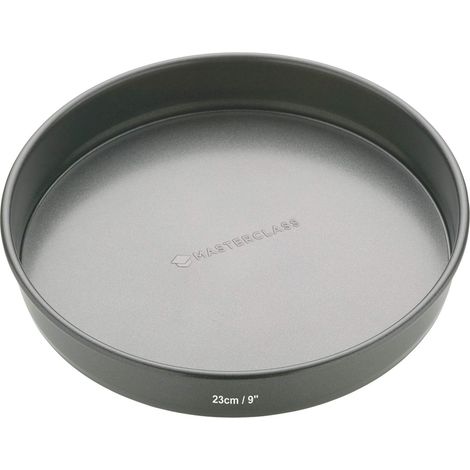 Kitchen Craft Stampo per torte rotondo staccabile, acciaio, nero (1/4)