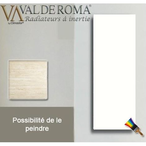 Radiateur à inertie Touch Silicium Blanc Cachemire Mimetic 800W Vertical - Valderoma BC08VET (1/2)