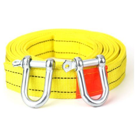 Electric Car Winch Rope 5M 5T Off-Road Vehicle Towing Rope with U-Shaped Hook Towing Strap for Cars Truck Trailer SUV (1/5)