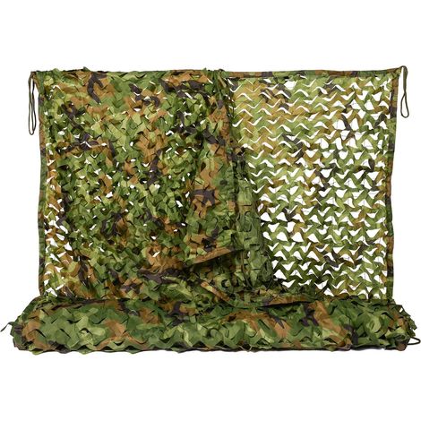 Camouflage Net Jungle Military Nets Couverture pour Chasse d'ombrage Déco Camping Accessoires de Camouflage 1x2M,2x3M,1.5x4M,2x5M,2x6M,2x8M,3x3M,4x5M,4x6M,6x6M (1/5)