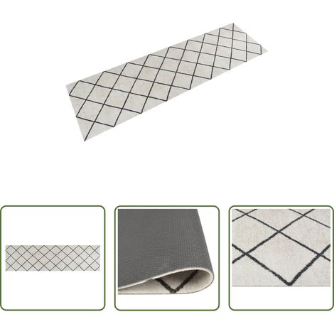 vidaXL Samt Teppich - Küchenteppich Waschbar Quadrat 45x150 cm Samt (1/5)