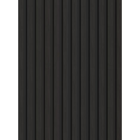 Mexen Lam-B lamele a parete 275 x 30 cm, pannello HDF 4 mm, impiallacciatura tecnica, Ebano Nero - S100-275307-3015-023 (1/5)