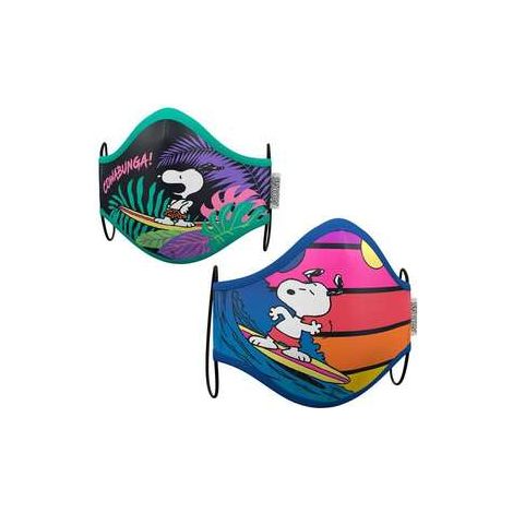 SET 2 MASCARILLAS SNOOPY SUMMER 10-12 AÑOS