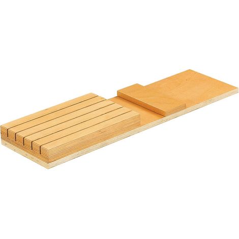 Range couteaux bois recoupable - Finition : Verni - Hauteur : 30 mm - Profondeur recoupable : 534 mm - Matériau : Bois - Largeur : 150 mm - Décor : Hêtre - ITAR (1/2)