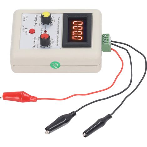 Testeur de tension numérique pour transistors, diodes et MOS, affichage LED rouge 120V‑2700V, détecteur de capacité haute tension. (1/5)