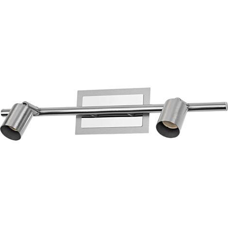 OSRAM OSRAM LED Spot Cylinder DUO plafonnier 2x GU10, Nickel brossé/Chrome, Acier, pivotant, IP20, Intérieur