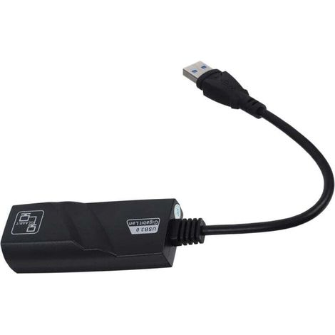 Adaptateur USB Ethernet Gigabit sans Carte Réseau Compatible Pc Portable Bureau Installation Rapide et Simple (1/4)