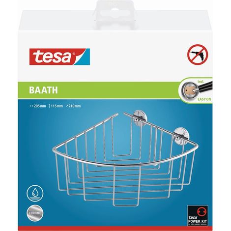 tesa Soporte para jabón en gel cromado 20x21x11 cm