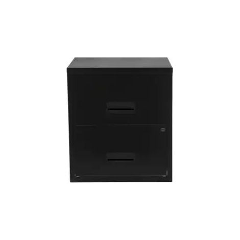 Pierre Henry 2 Drawer Maxi Tall Filing Cabinet - Black (1/5)