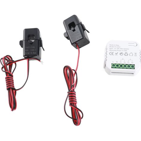 Compteur d'énergie électrique intelligent consommation d'énergie intelligente bidirectionnelle avec transformateur de courant CT fonction d'alerte de surveillance en temps réel pour applica (1/5)