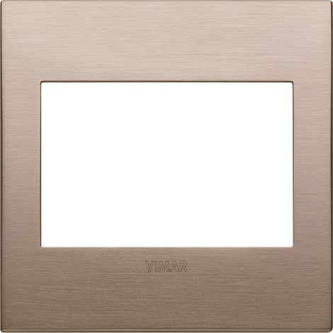 VIMAR - 19648.11 Plaque BS classique 3M, cuivre brossé