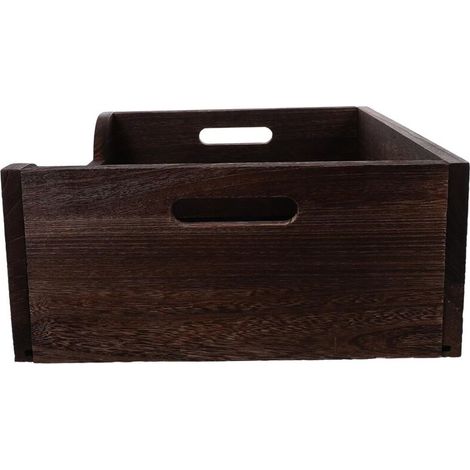Bac à Litière en Bois Teinté Grand Format 45X32X155 CM pour Chats et