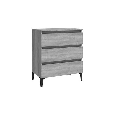Buffet Sonoma gris 60x35x69 Bois d'ingénierie (1/5)