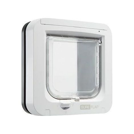 SUREFLAP Mikrochip Katzenklappe (weiß/grau) (1/5)