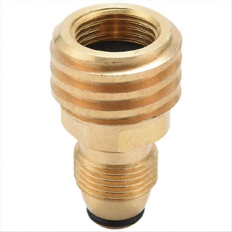 Adaptateur pour gaz propane convertissant la vanne de service du réservoir POL LP en QCC1/Type 1 (1/5)