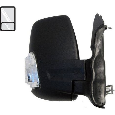 Rétroviseur manuel droit feu blanc bras court Ford Transit MK8 phase 1 2014-2019