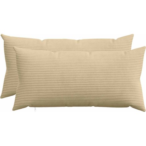 Housse de coussin 2 pc HEERLEN Vert gris 40 x 70 cm vidaXL