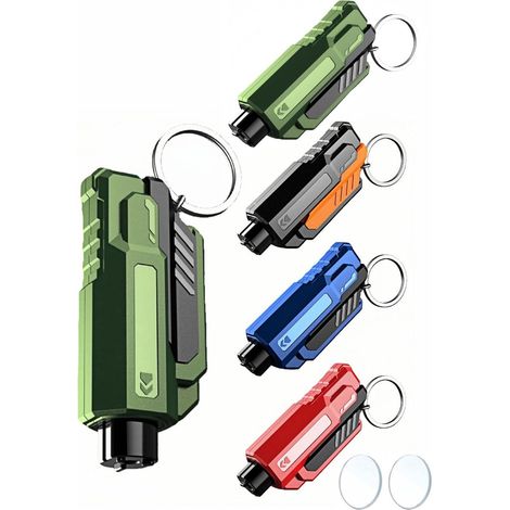 Marteau de sécurité automobile - Marteau de sécurité - 4 accessoires de sécurité automobile - Marteau de sécurité 2 en 1 - Idéal comme aide d'urgence pour sortir du véhicule (1/5)