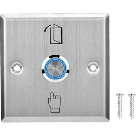 Türöffnerknopf, benutzerfreundliches Design, Edelstahlgehäuse, sicher und langlebig für Zutrittskontrollsysteme (1/5)