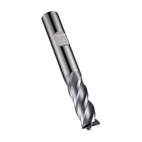 Fraise à arbre S814HB DIN 6527L D.8mm Longueur totale 63mm Longueur de coupe 19mm HM AlCrN (1/3)