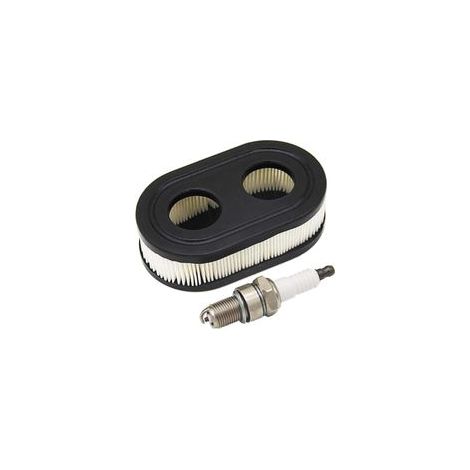 Filtre à air & Bougies d’allumage pour Moteurs Briggs & Stratton 550E 550EX Série Eco-Plus 575EX remplace Le 798339 798452 593260 093000er 09P0000 Moteur 4247 5432 5432K