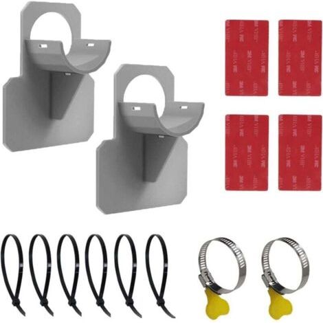BUNTHAUS PA 2PCS Support de Tuyau de Piscine,Support de Tuyau d'eau, Empêche Le Tuyau de Tomber, Support de Tuyau de Piscine pour Piscine Hors Sol,pour Tuyaux d'un Diamètre de 26-38mm(gris) (1/4)